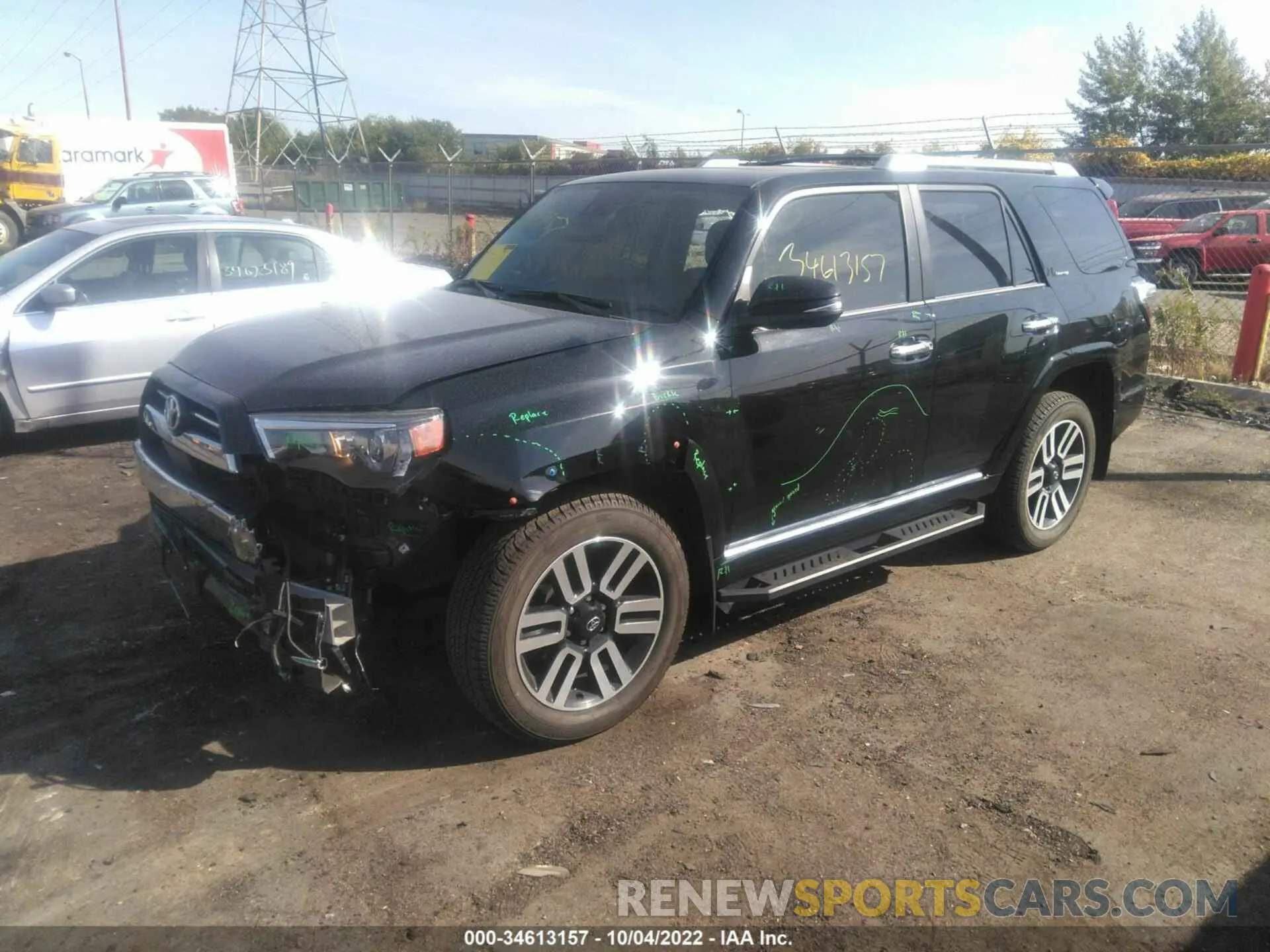 2 Фотография поврежденного автомобиля JTEKU5JR7N5998290 TOYOTA 4RUNNER 2022