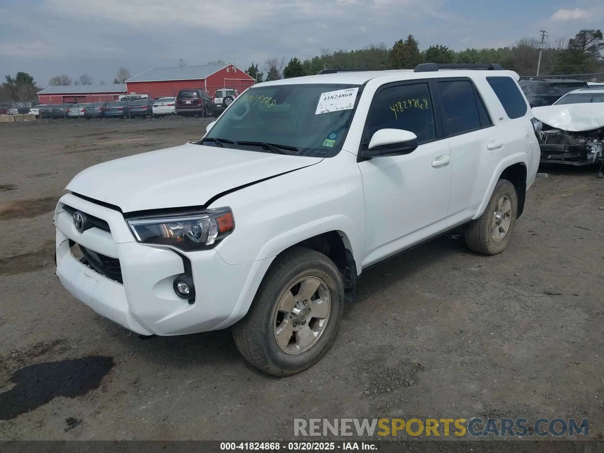 2 Фотография поврежденного автомобиля JTEMU5JR7N6028362 TOYOTA 4RUNNER 2022