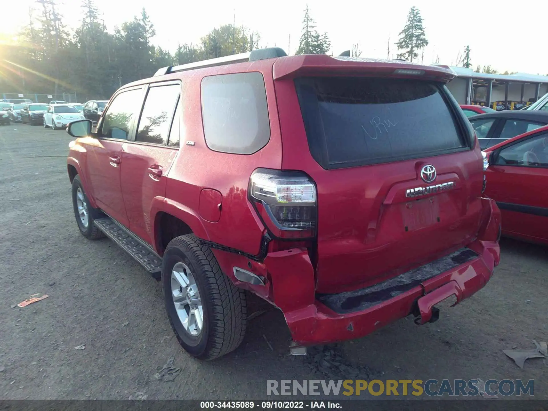 3 Фотография поврежденного автомобиля JTENU5JR2N6020576 TOYOTA 4RUNNER 2022