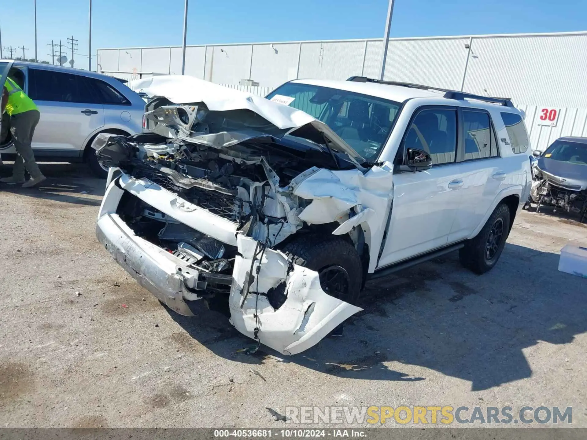 2 Photograph of a damaged car JTERU5JR5N6009945 TOYOTA 4RUNNER 2022