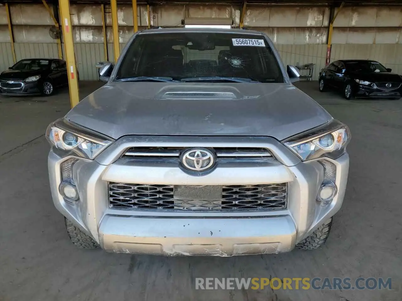 5 Фотография поврежденного автомобиля JTERU5JR5N6022517 TOYOTA 4RUNNER 2022