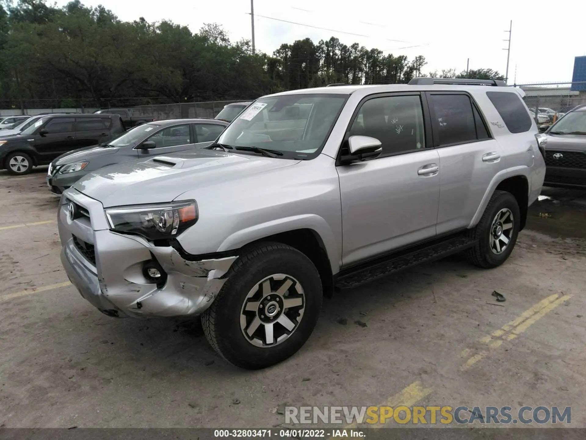 2 Photograph of a damaged car JTERU5JR9N6023833 TOYOTA 4RUNNER 2022
