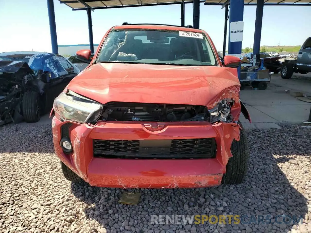 5 Photograph of a damaged car JTEEU5JR4P5296735 TOYOTA 4RUNNER 2023