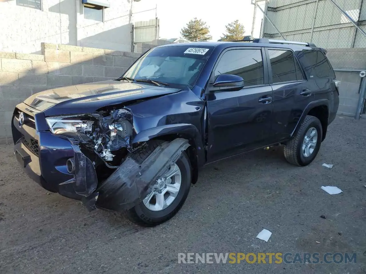 1 Photograph of a damaged car JTEEU5JR5P5300064 TOYOTA 4RUNNER 2023