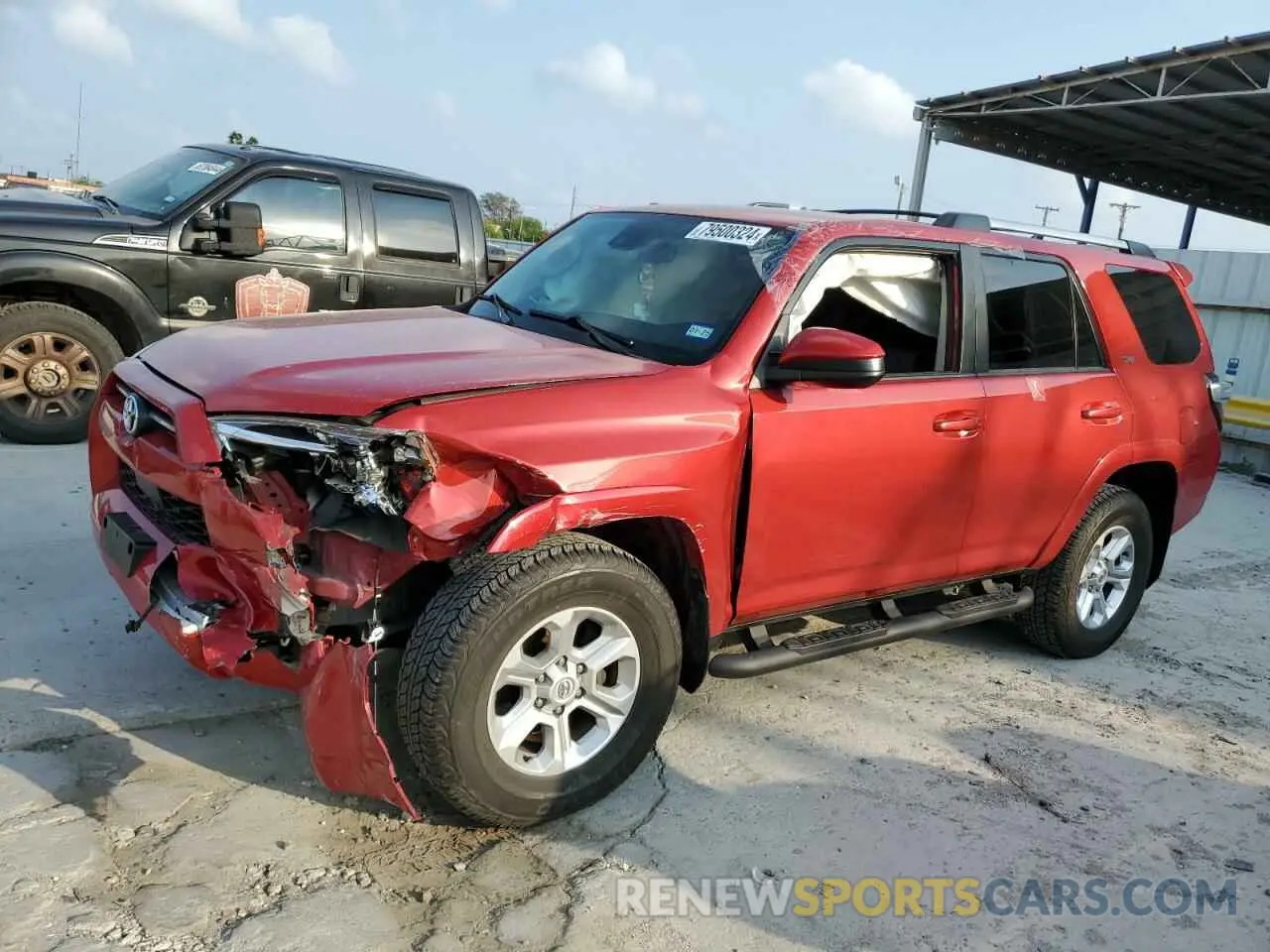 1 Photograph of a damaged car JTEEU5JR7P5286507 TOYOTA 4RUNNER 2023