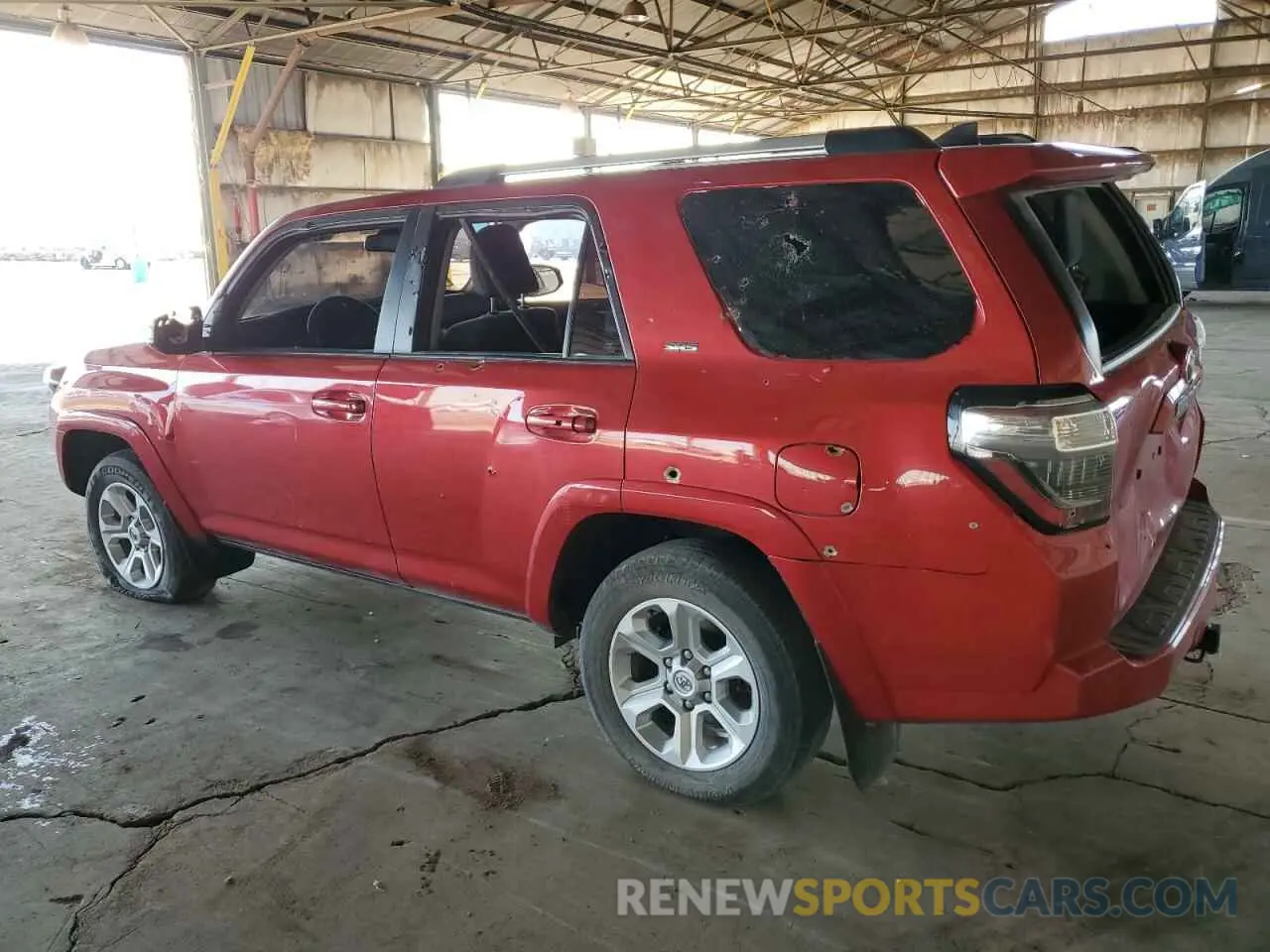 2 Фотография поврежденного автомобиля JTEEU5JR8P5292672 TOYOTA 4RUNNER 2023