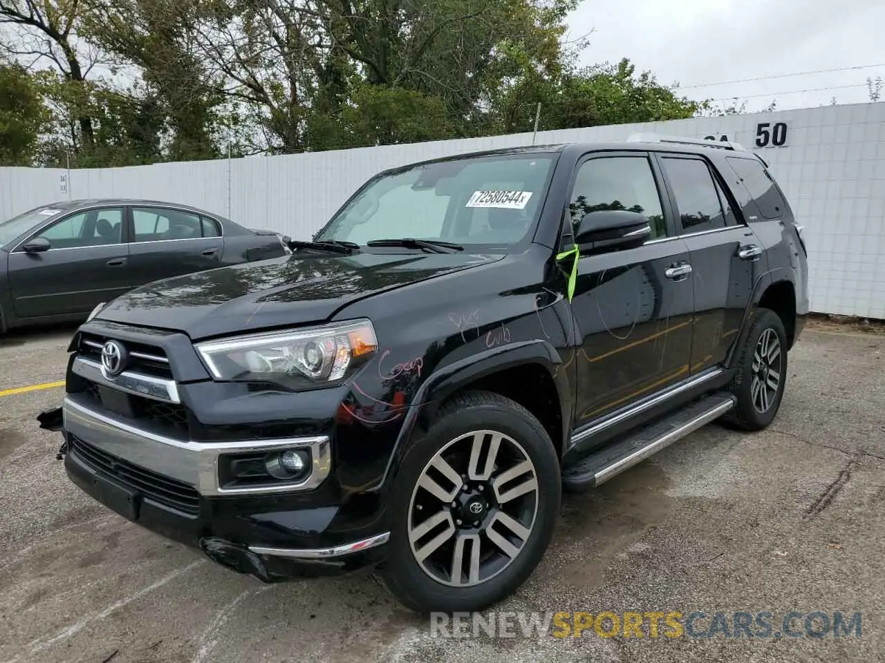 1 Photograph of a damaged car JTEKU5JR2P6152548 TOYOTA 4RUNNER 2023