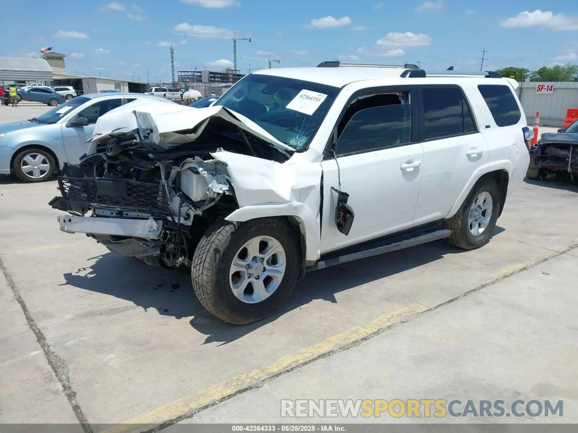 2 Photograph of a damaged car JTEMU5JR1P6141226 TOYOTA 4RUNNER 2023