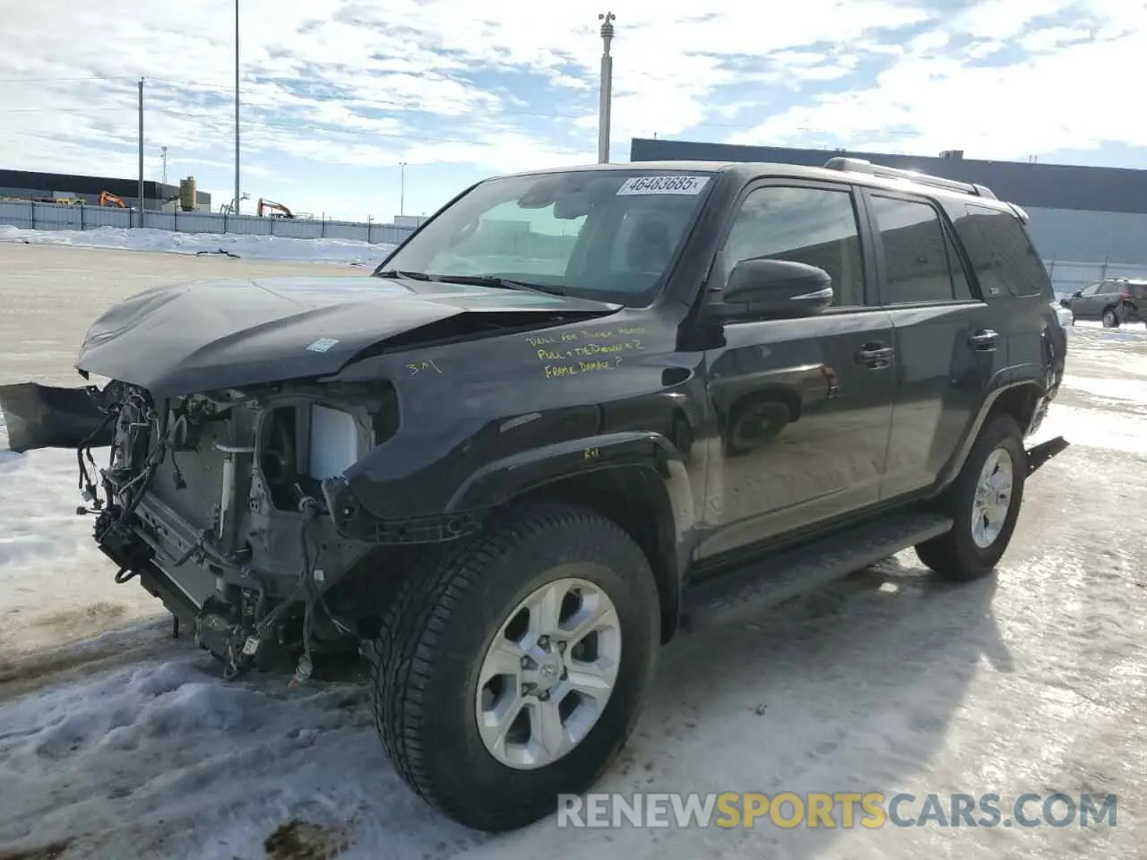 1 Фотография поврежденного автомобиля JTENU5JRXP6149863 TOYOTA 4RUNNER SE 2023