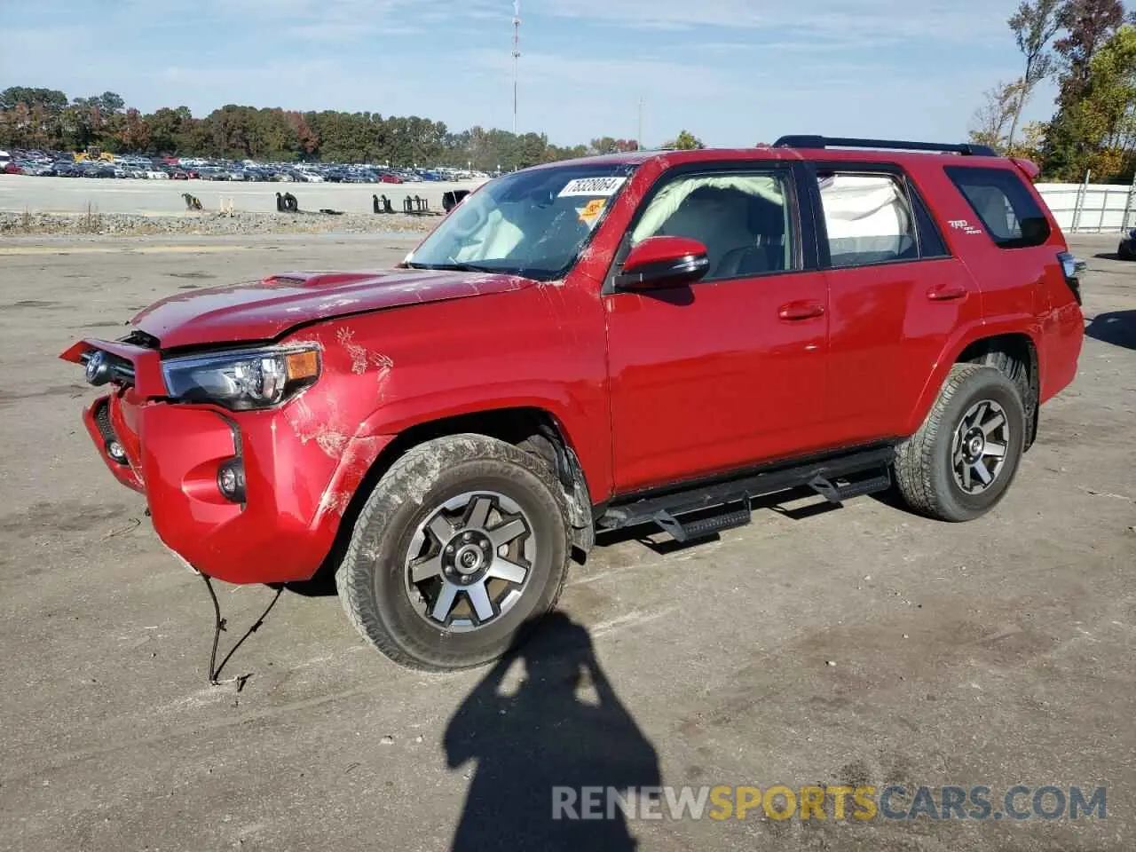 1 Photograph of a damaged car JTERU5JR7P6107457 TOYOTA 4RUNNER SE 2023