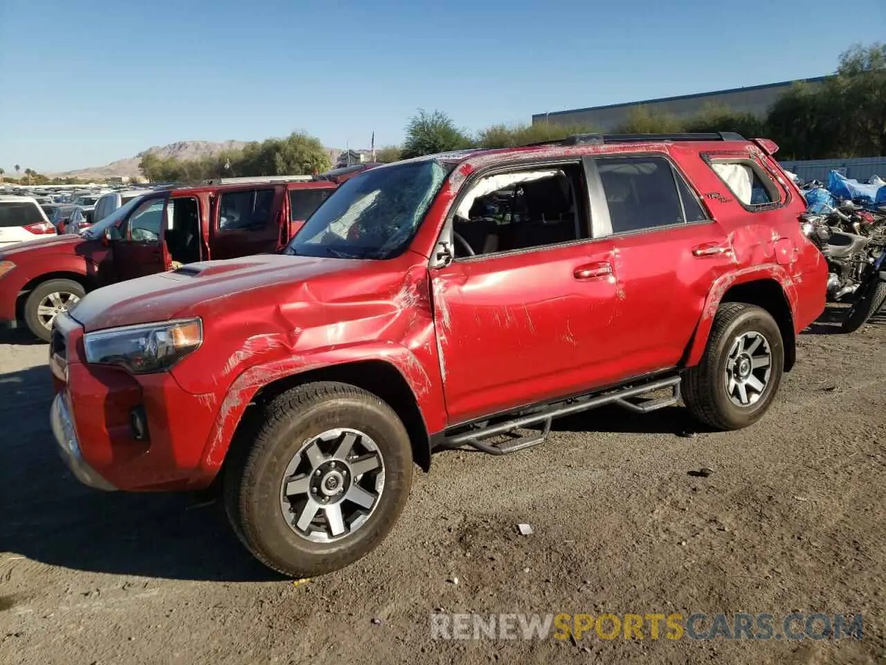1 Photograph of a damaged car JTERU5JRXP6162033 TOYOTA 4RUNNER SE 2023