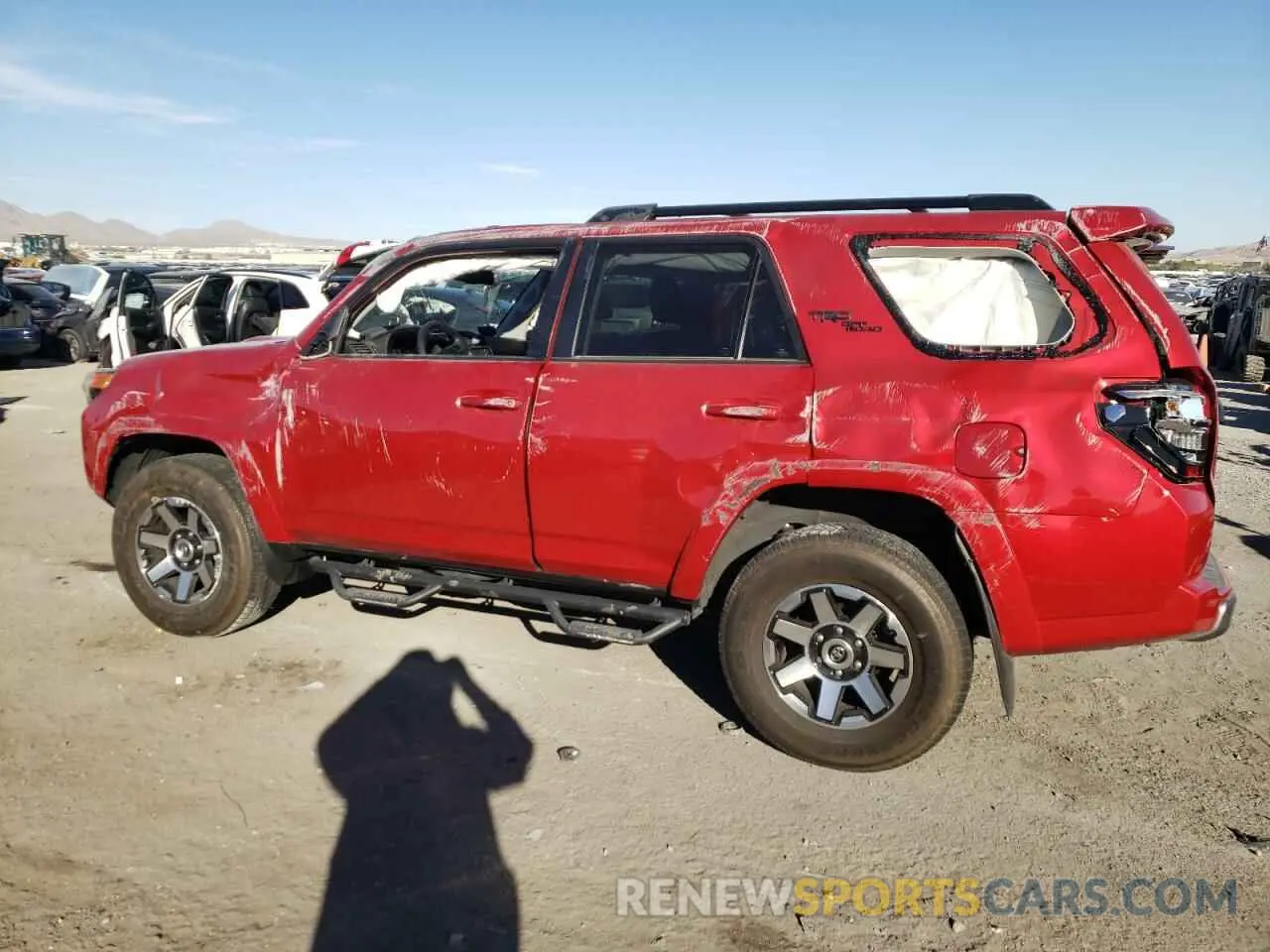 2 Photograph of a damaged car JTERU5JRXP6162033 TOYOTA 4RUNNER SE 2023