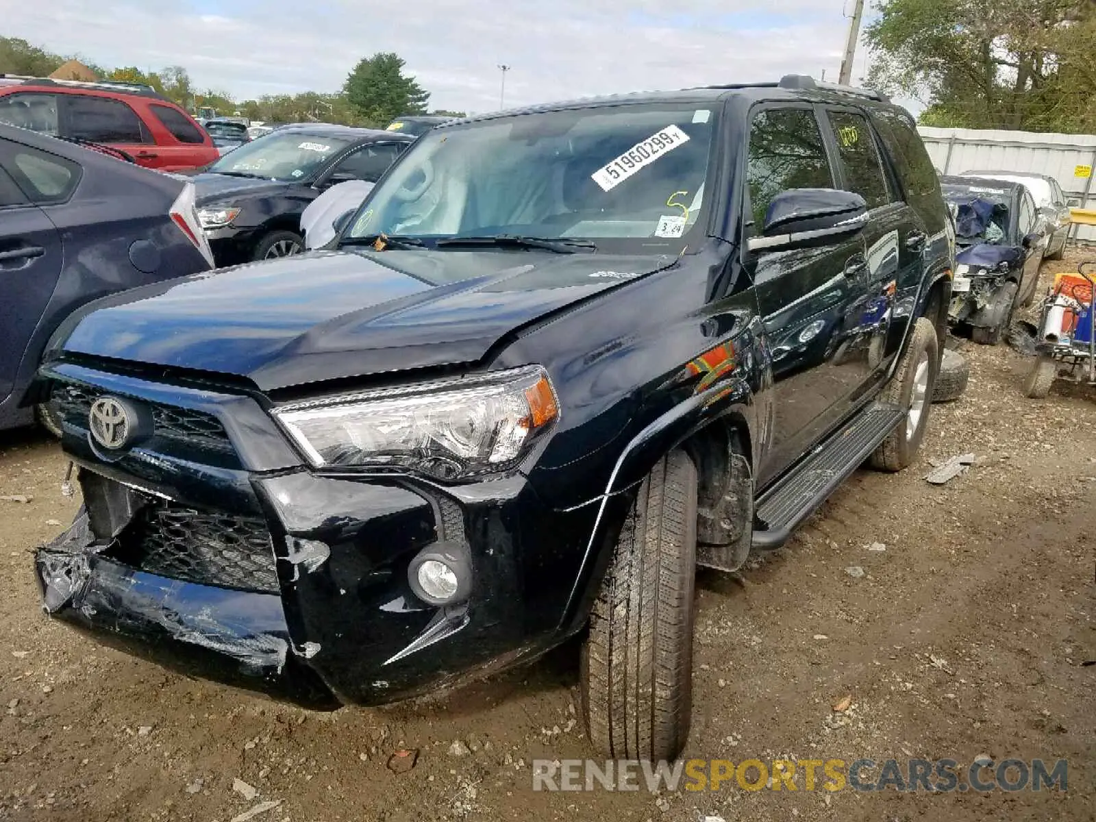 2 Photograph of a damaged car JTEBU5JR1K5665711 TOYOTA 4RUNNER SR 2019