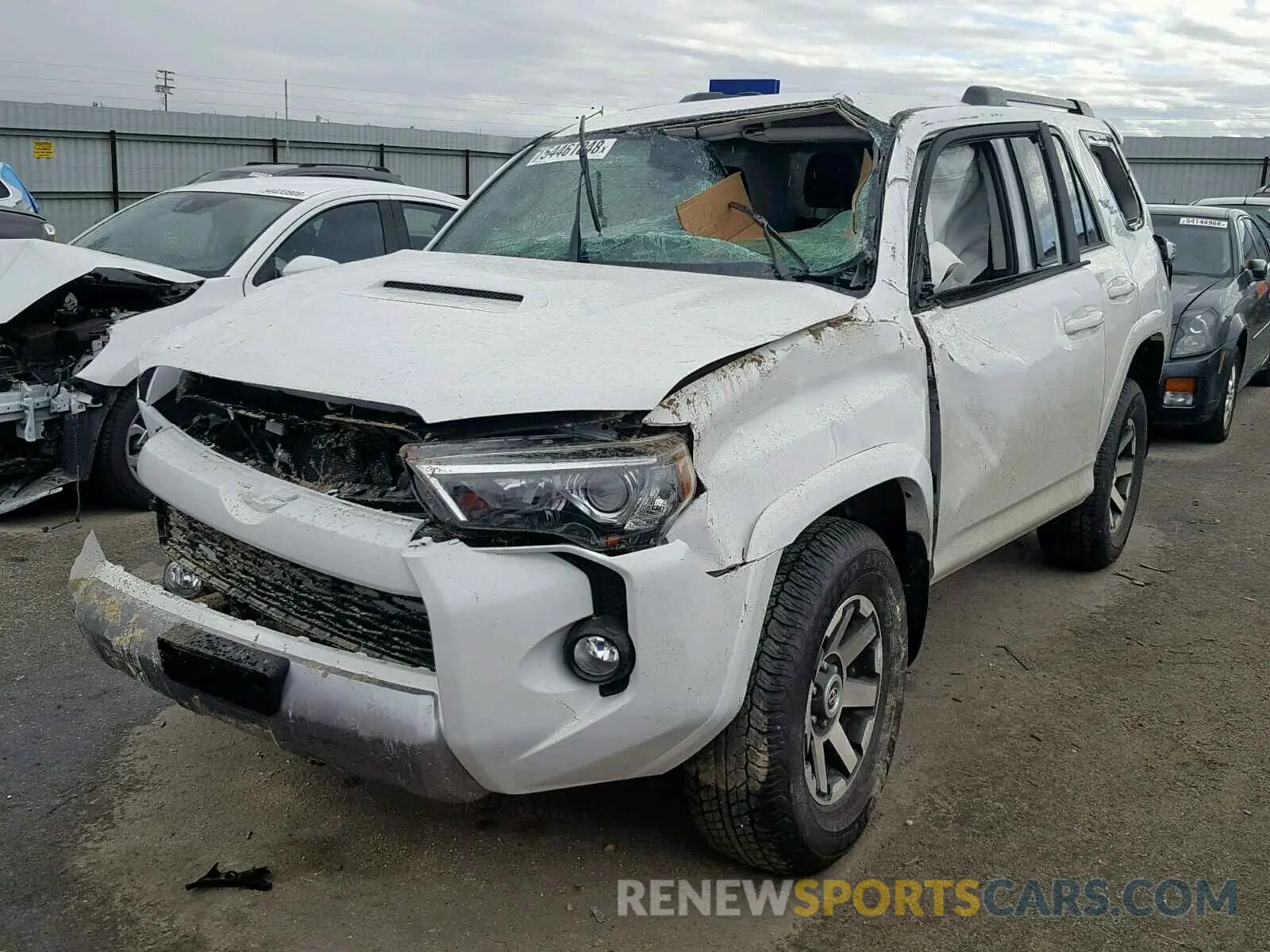 2 Photograph of a damaged car JTEBU5JR6K5612566 TOYOTA 4RUNNER SR 2019