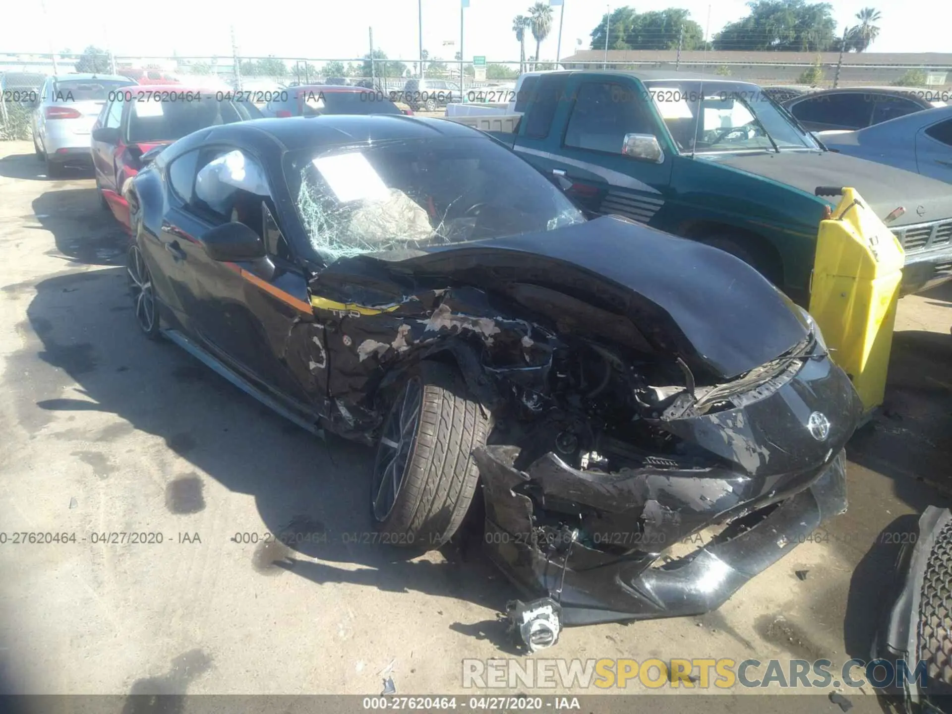 1 Photograph of a damaged car JF1ZNAE13K9702155 TOYOTA 86 2019
