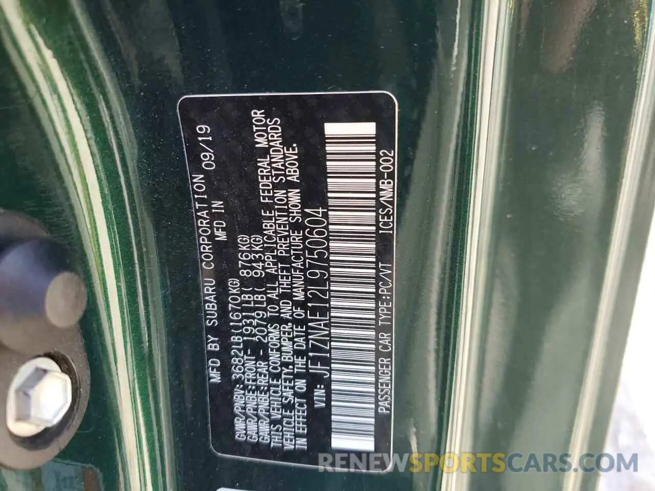 12 Фотография поврежденного автомобиля JF1ZNAE12L9750604 TOYOTA 86 2020