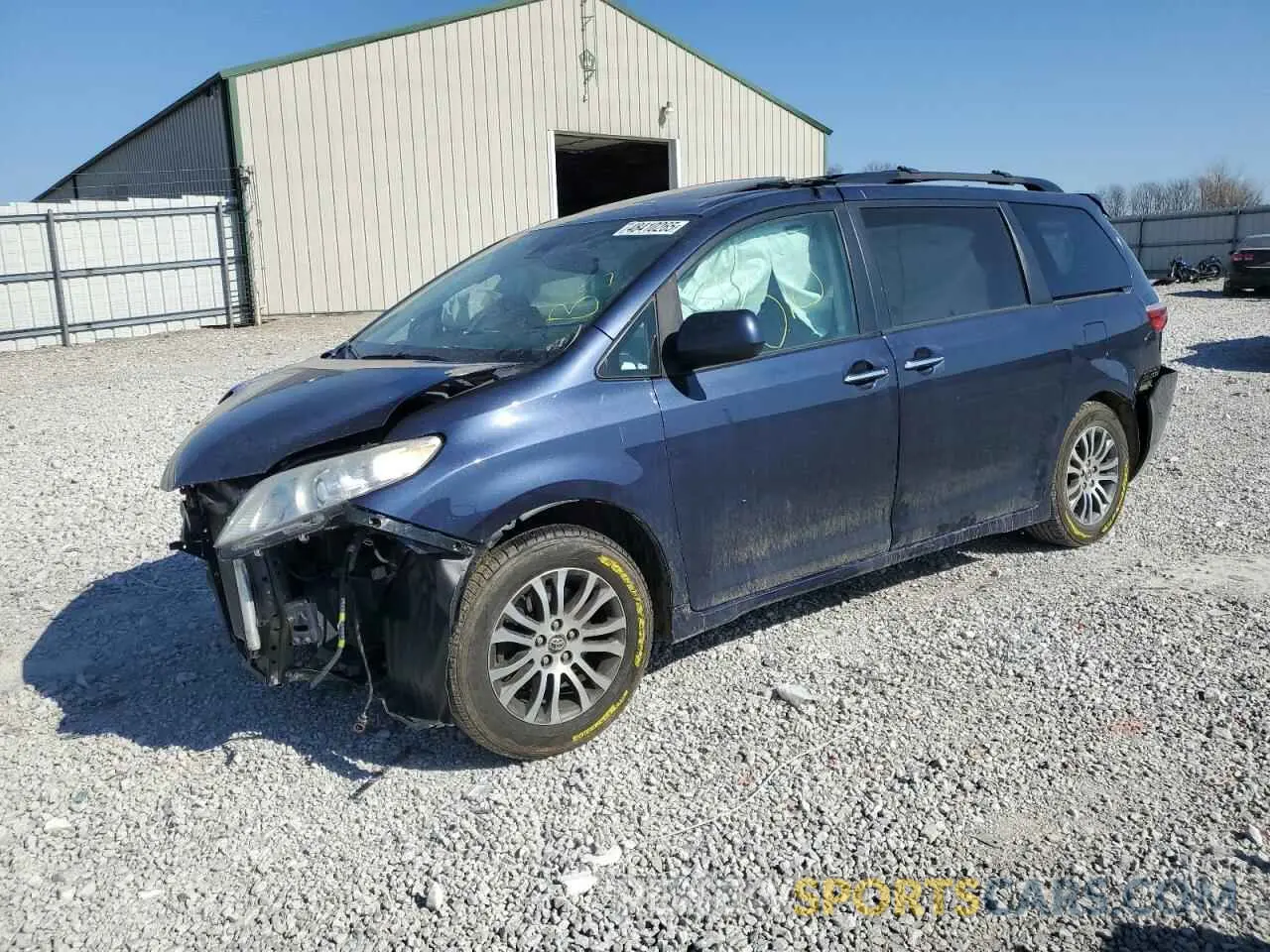 1 Photograph of a damaged car 5TDYZ3DC0KS995846 TOYOTA All Models 2019