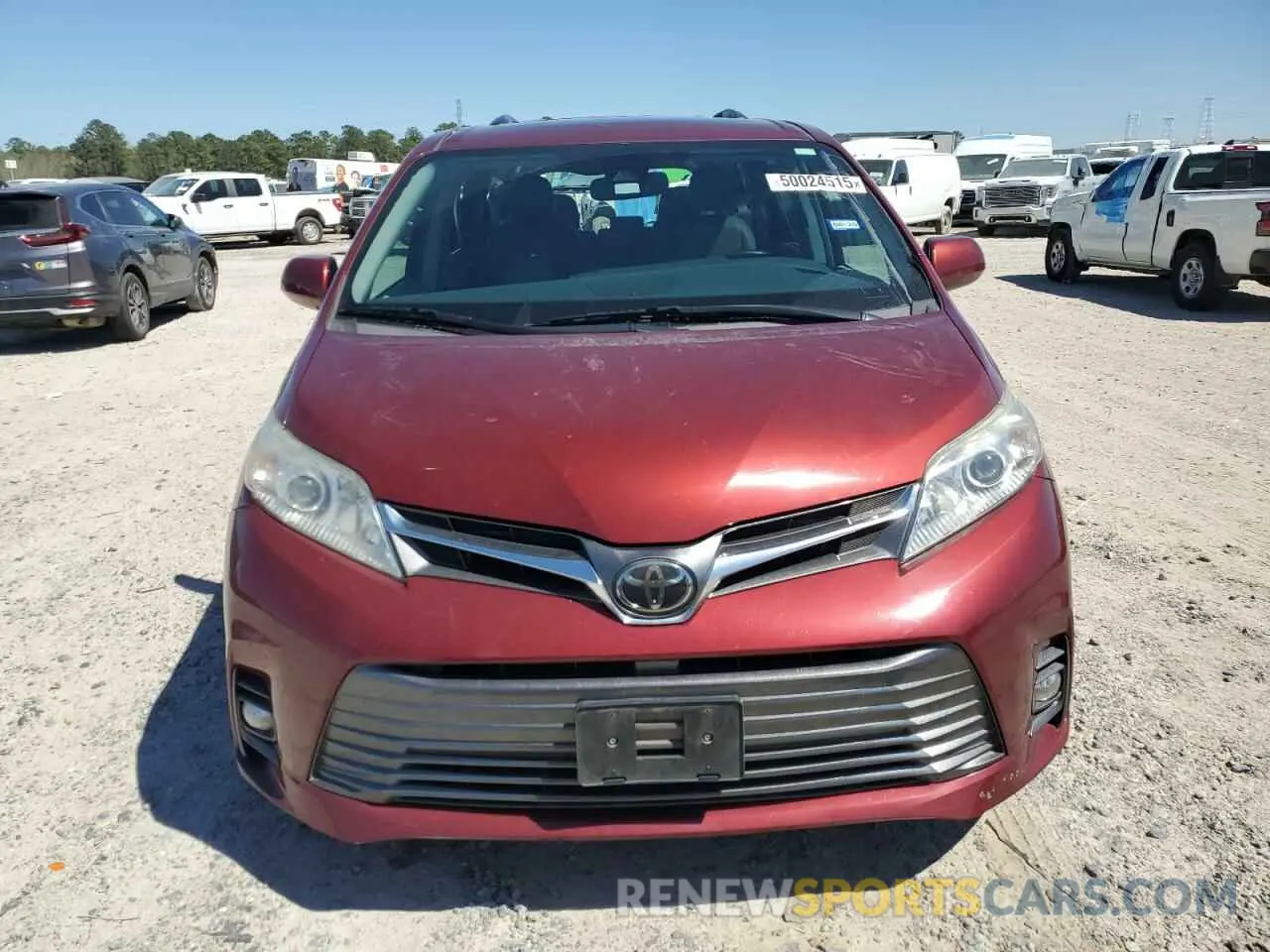 5 Photograph of a damaged car 5TDYZ3DC8KS971035 TOYOTA All Models 2019