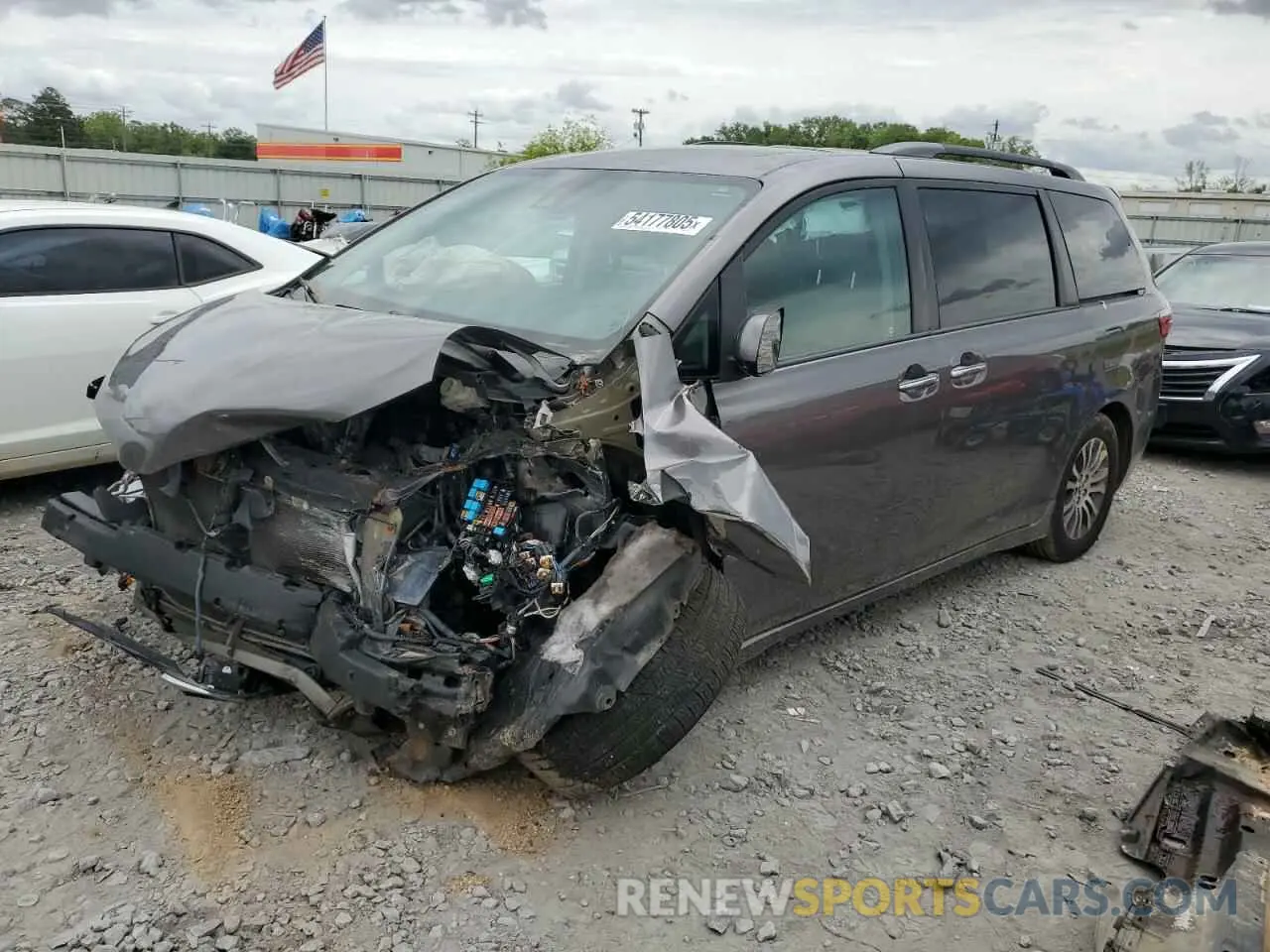1 Photograph of a damaged car 5TDYZ3DC0LS044614 TOYOTA All Models 2020