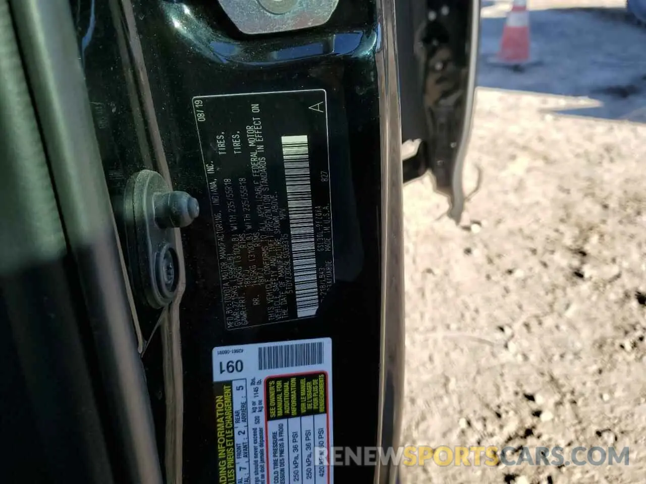 12 Фотография поврежденного автомобиля 5TDYZ3DC9LS039315 TOYOTA All Models 2020