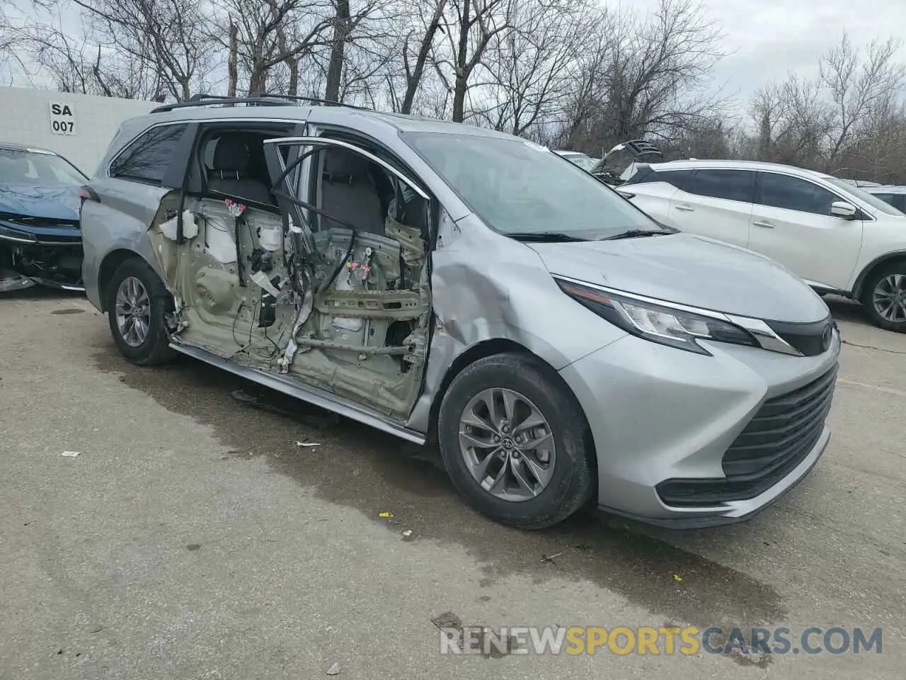 4 Фотография поврежденного автомобиля 5TDBRKEC2MS031556 TOYOTA All Models 2021
