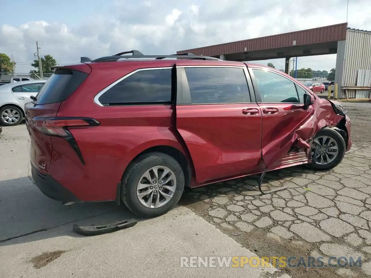 3 Photograph of a damaged car 5TDKRKEC0MS057962 TOYOTA All Models 2021