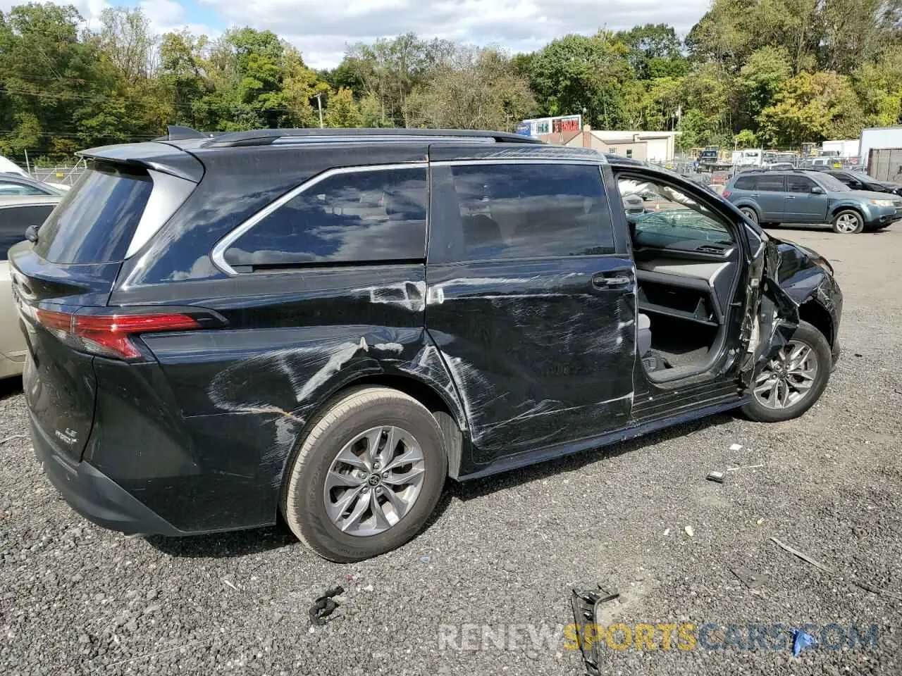 3 Photograph of a damaged car 5TDKRKEC1MS061227 TOYOTA All Models 2021