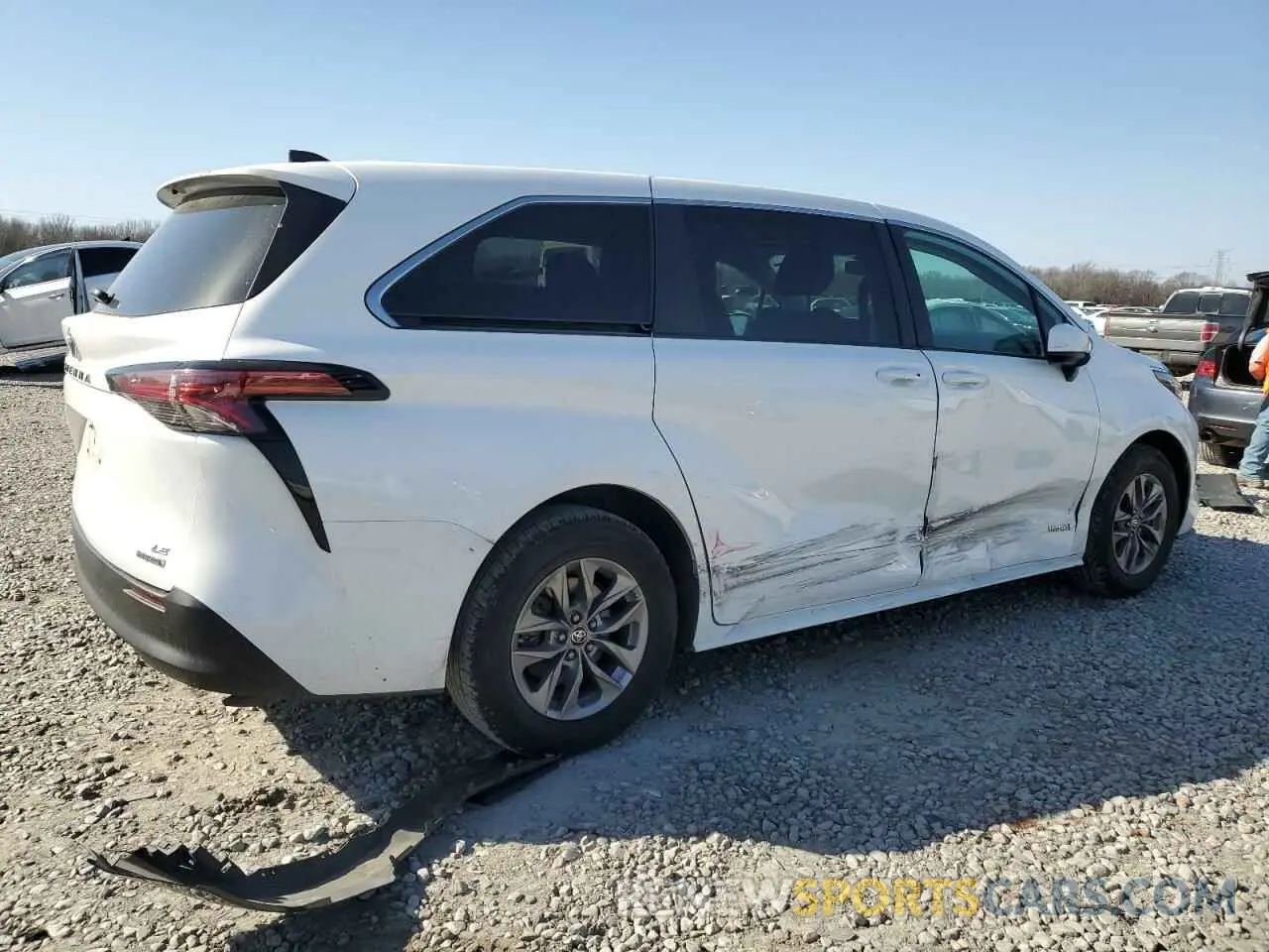 3 Фотография поврежденного автомобиля 5TDKRKEC3MS046468 TOYOTA All Models 2021