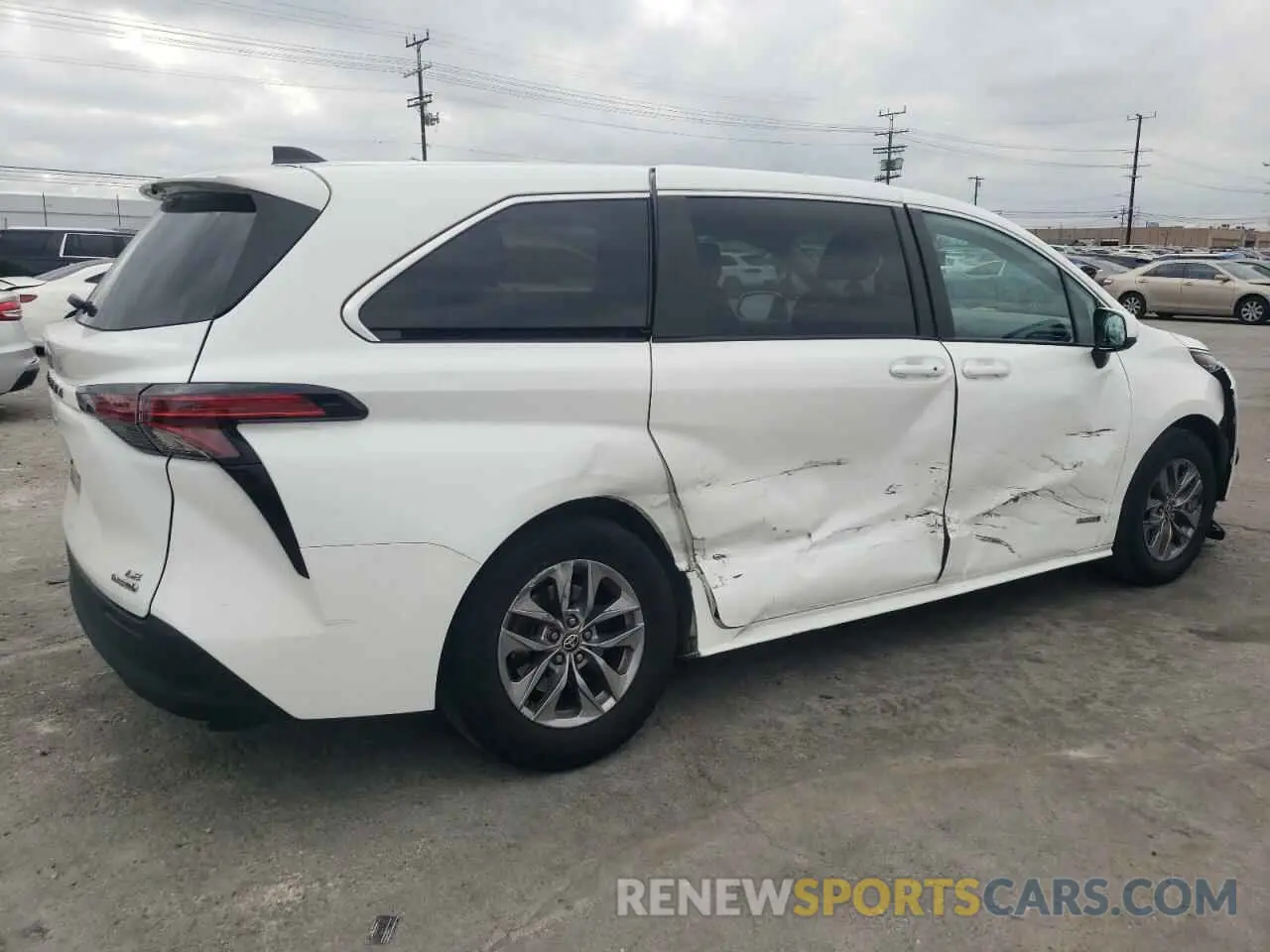 3 Фотография поврежденного автомобиля 5TDKRKEC4MS045572 TOYOTA All Models 2021