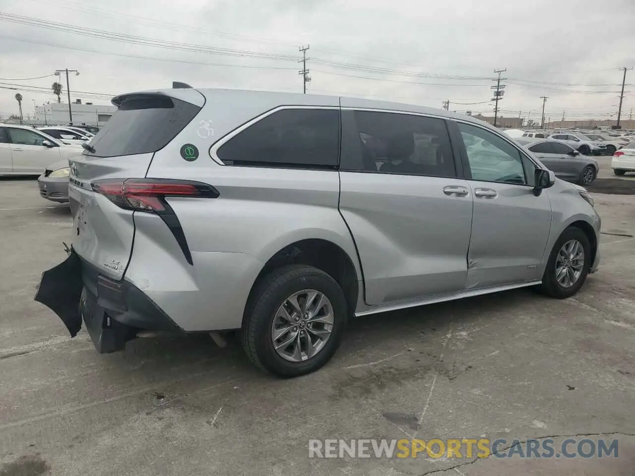 3 Фотография поврежденного автомобиля 5TDKRKEC4MS047399 TOYOTA All Models 2021