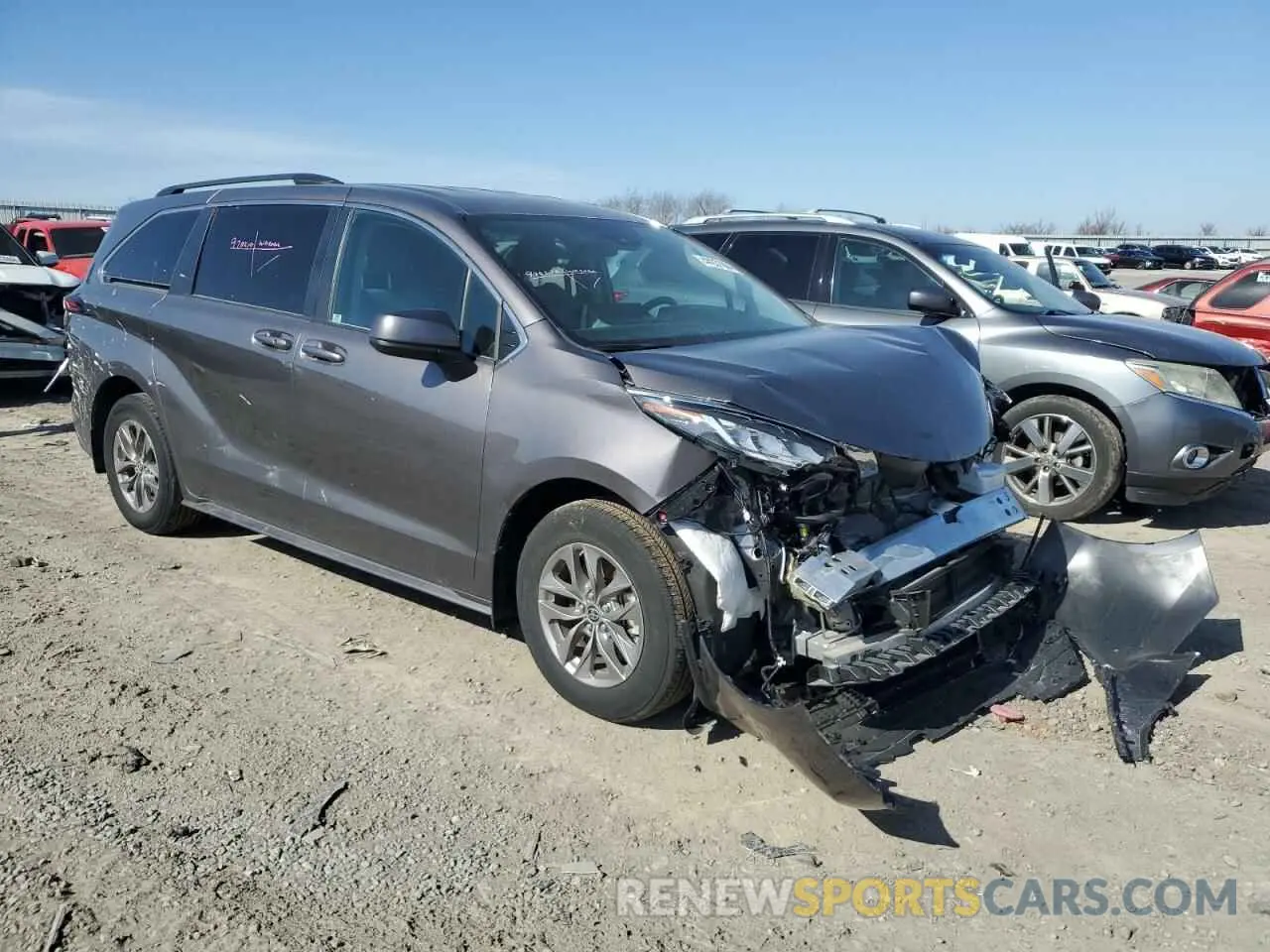 4 Photograph of a damaged car 5TDKRKEC4MS055616 TOYOTA All Models 2021