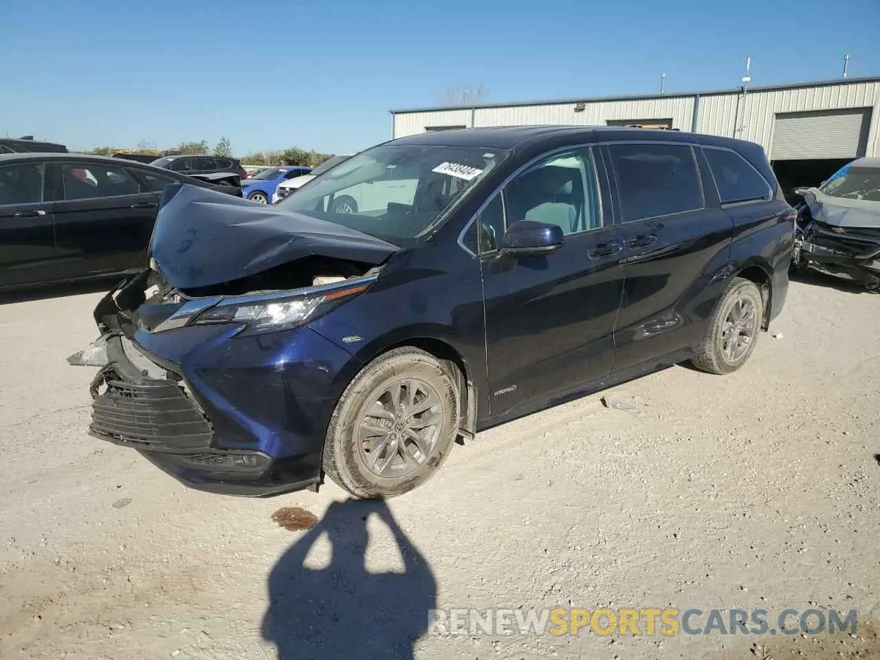1 Photograph of a damaged car 5TDKRKEC5MS010622 TOYOTA All Models 2021