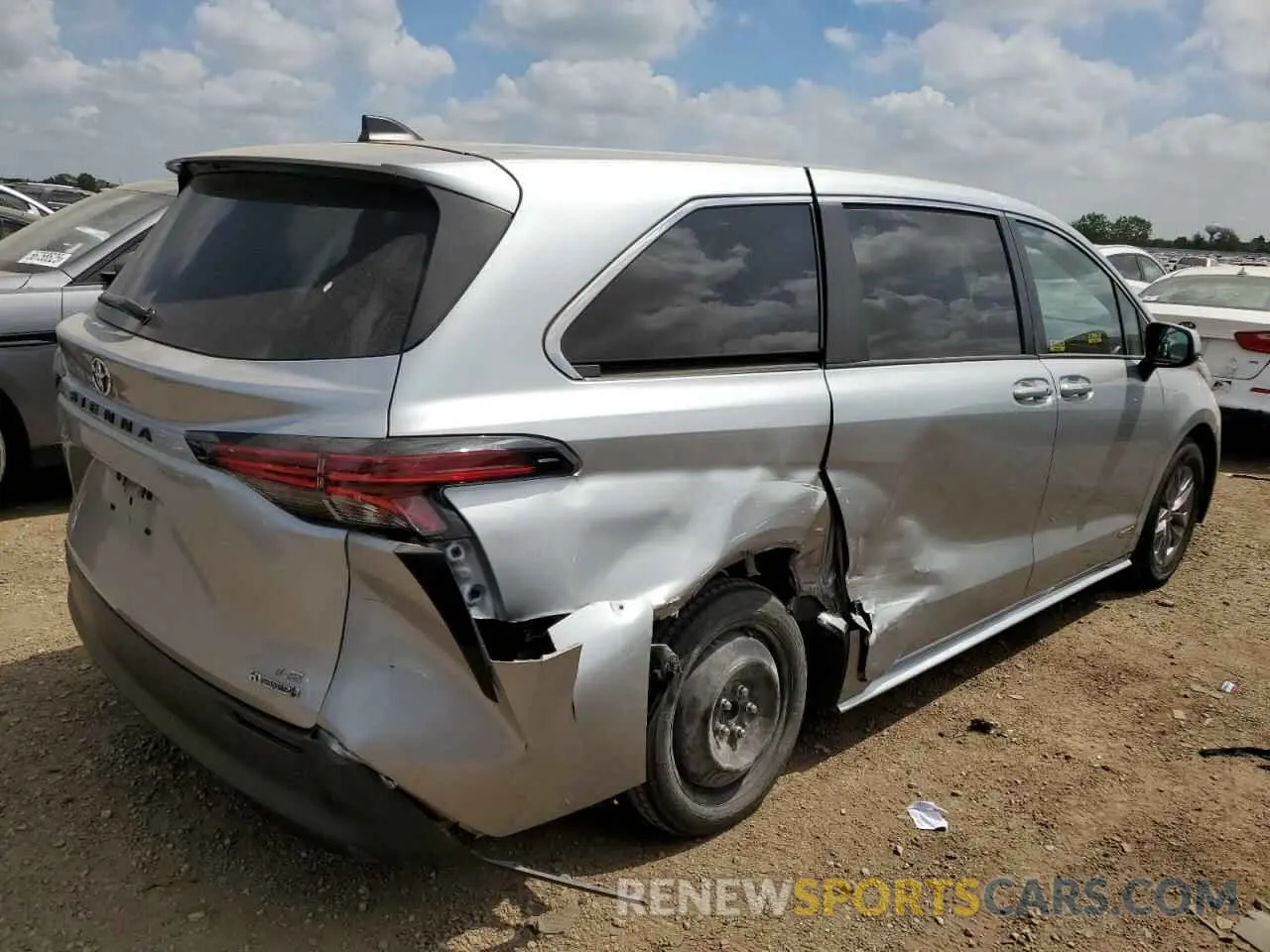 3 Photograph of a damaged car 5TDKRKEC6MS018275 TOYOTA All Models 2021
