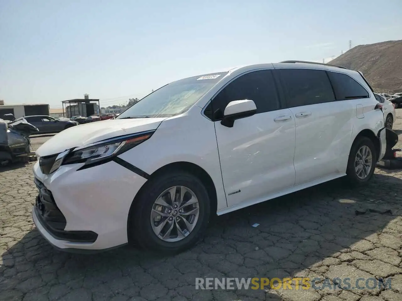 1 Photograph of a damaged car 5TDKRKEC6MS056802 TOYOTA All Models 2021