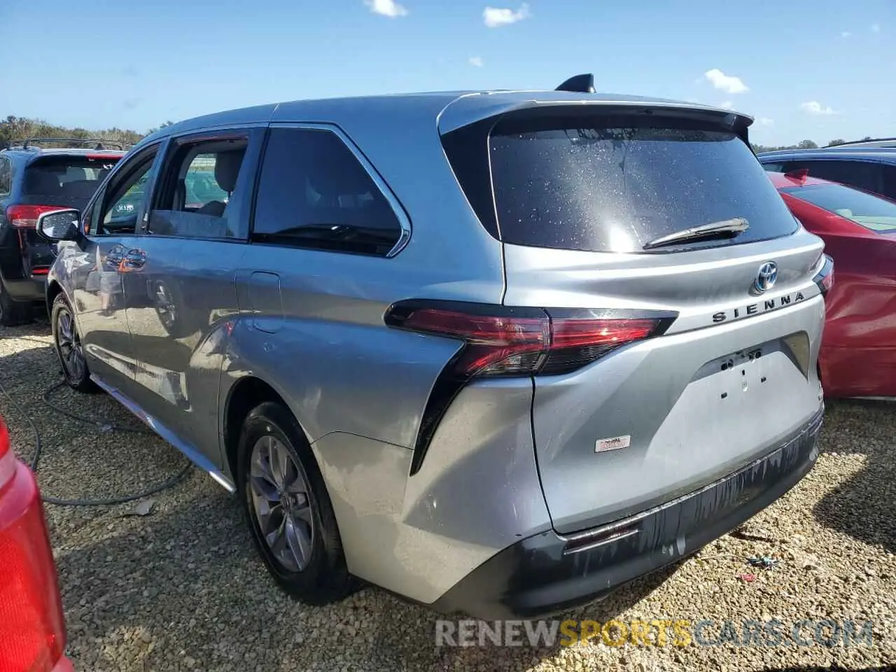 2 Photograph of a damaged car 5TDKRKECXMS044300 TOYOTA All Models 2021