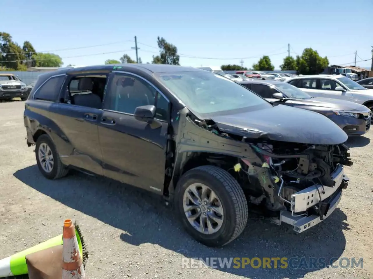 4 Фотография поврежденного автомобиля 5TDKRKECXMS056186 TOYOTA All Models 2021