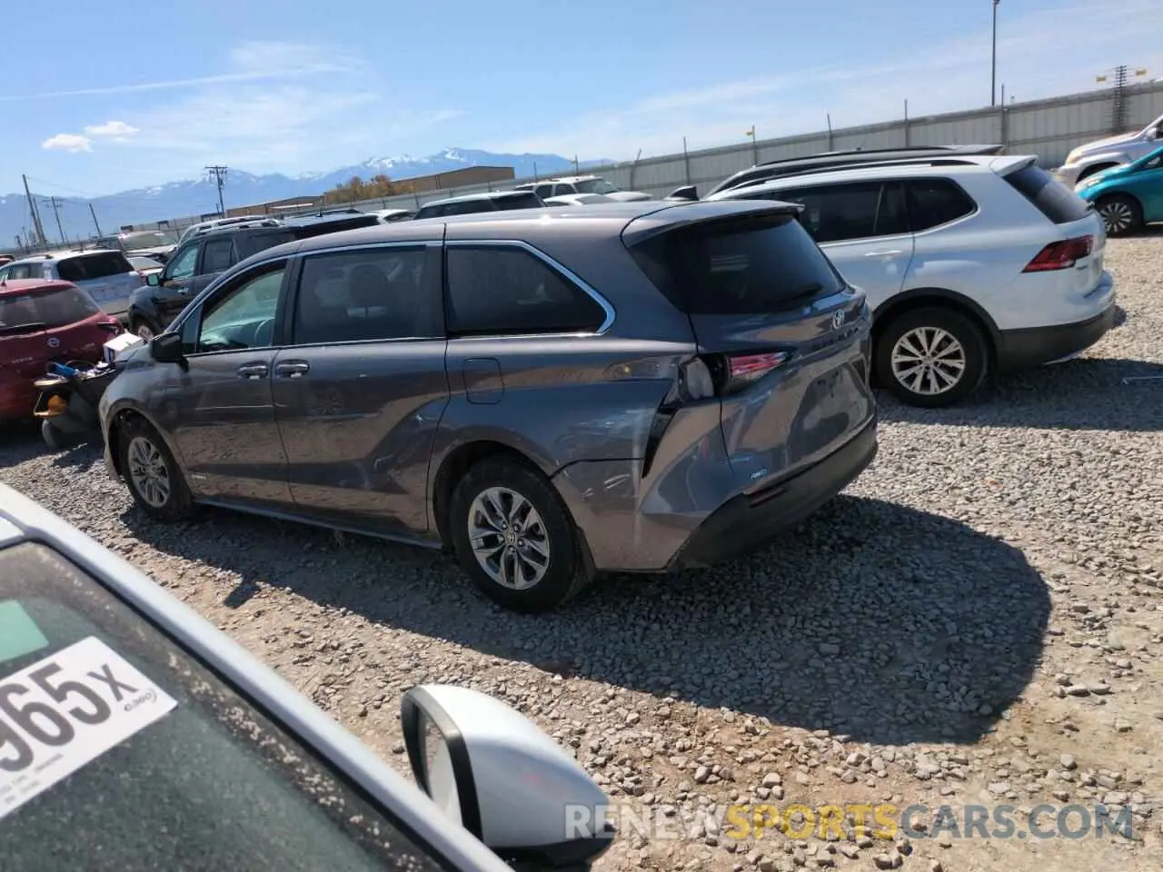 2 Photograph of a damaged car 5TDKSKFC8MS011427 TOYOTA All Models 2021