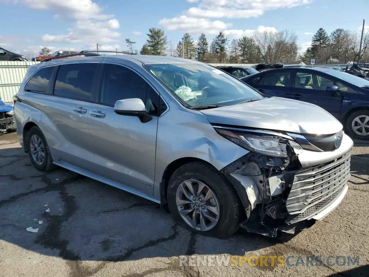 4 Фотография поврежденного автомобиля 5TDKSKFCXMS020193 TOYOTA All Models 2021