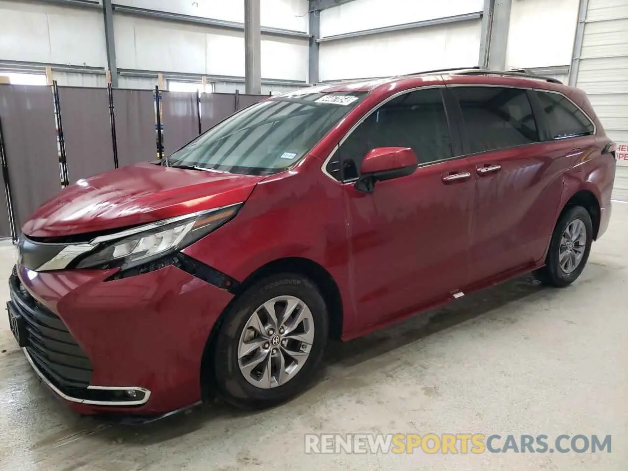 1 Photograph of a damaged car 5TDYRKEC0MS012675 TOYOTA All Models 2021