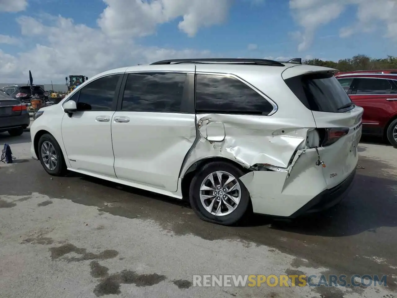 2 Фотография поврежденного автомобиля 5TDYRKEC0MS061455 TOYOTA All Models 2021