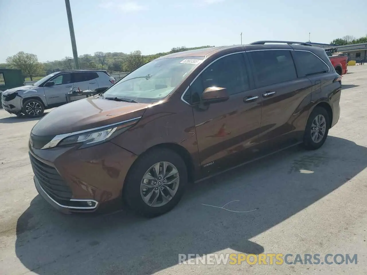 1 Photograph of a damaged car 5TDYRKEC1MS045992 TOYOTA All Models 2021