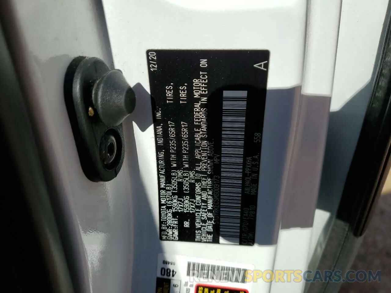 16 Photograph of a damaged car 5TDYRKEC5MS009173 TOYOTA All Models 2021