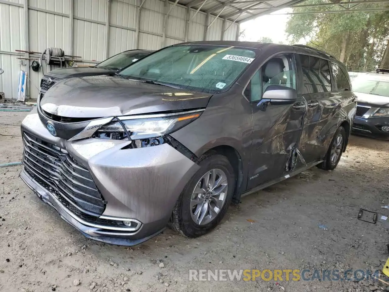 1 Фотография поврежденного автомобиля 5TDYRKEC5MS037300 TOYOTA All Models 2021