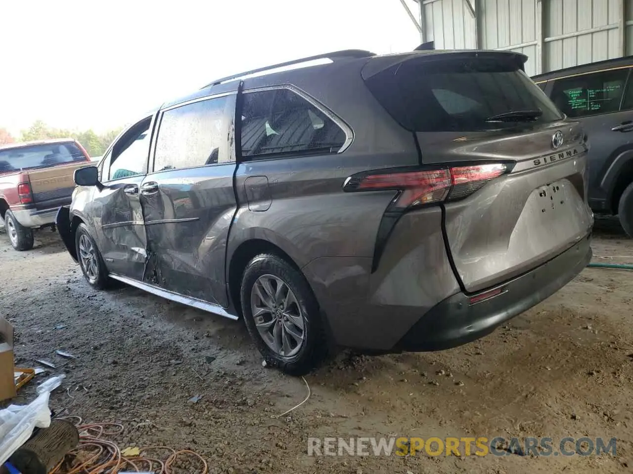 2 Фотография поврежденного автомобиля 5TDYRKEC5MS037300 TOYOTA All Models 2021