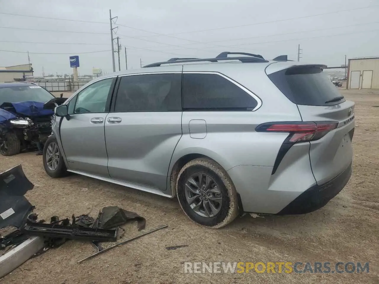 2 Photograph of a damaged car 5TDYRKEC5MS072144 TOYOTA All Models 2021