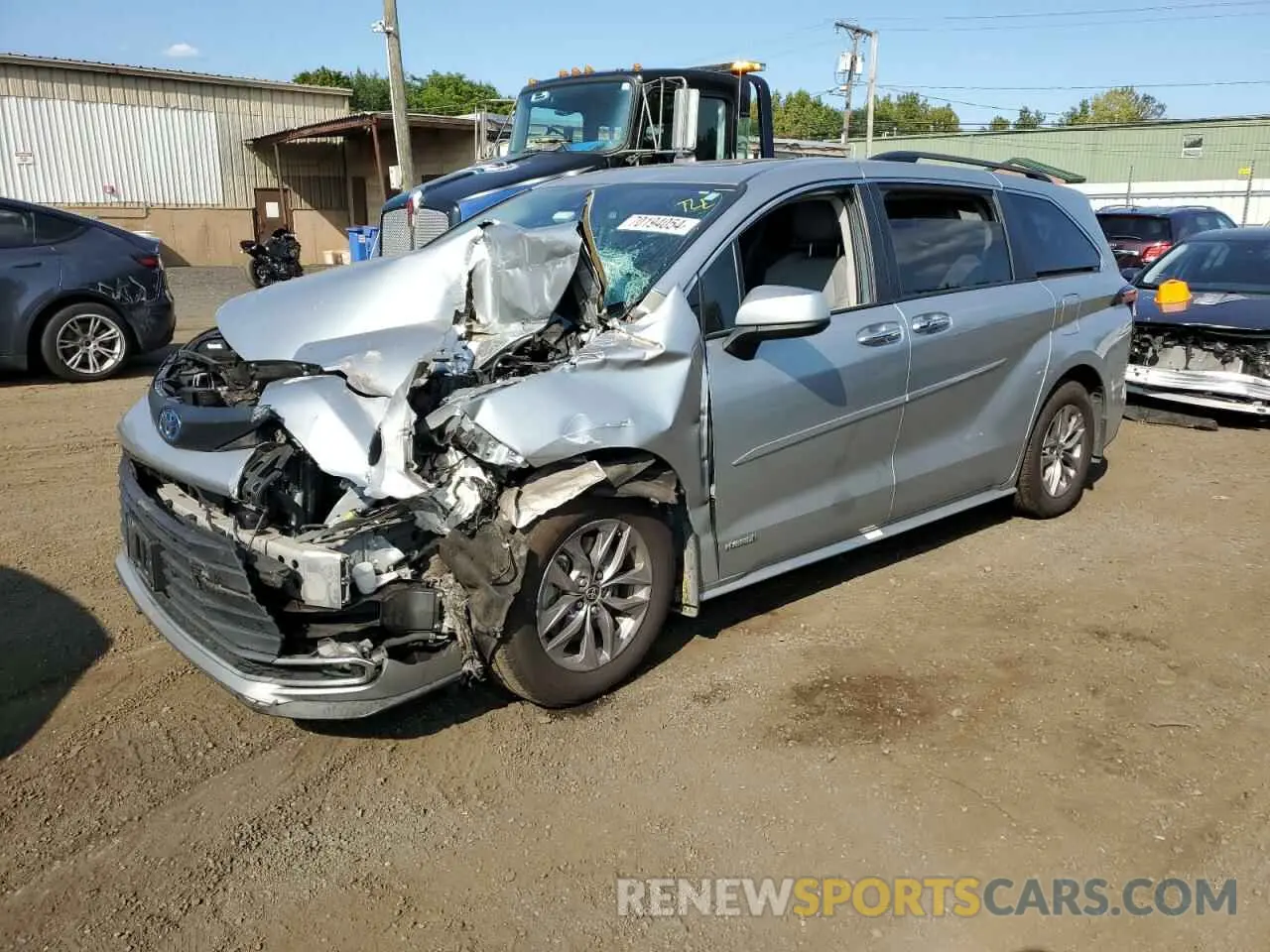 1 Photograph of a damaged car 5TDYRKECXMS029046 TOYOTA All Models 2021