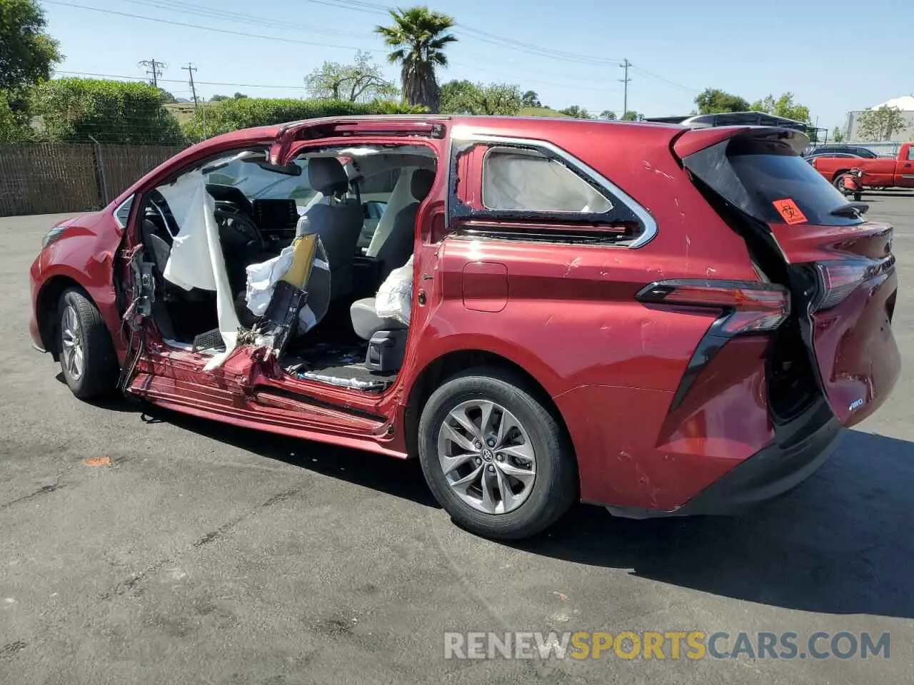 2 Photograph of a damaged car 5TDYSKFC8MS010935 TOYOTA All Models 2021