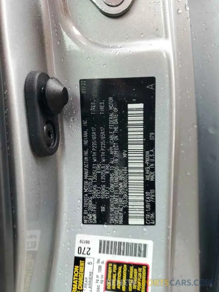 14 Фотография поврежденного автомобиля 5TDJSKFC9NS052484 TOYOTA All Models 2022