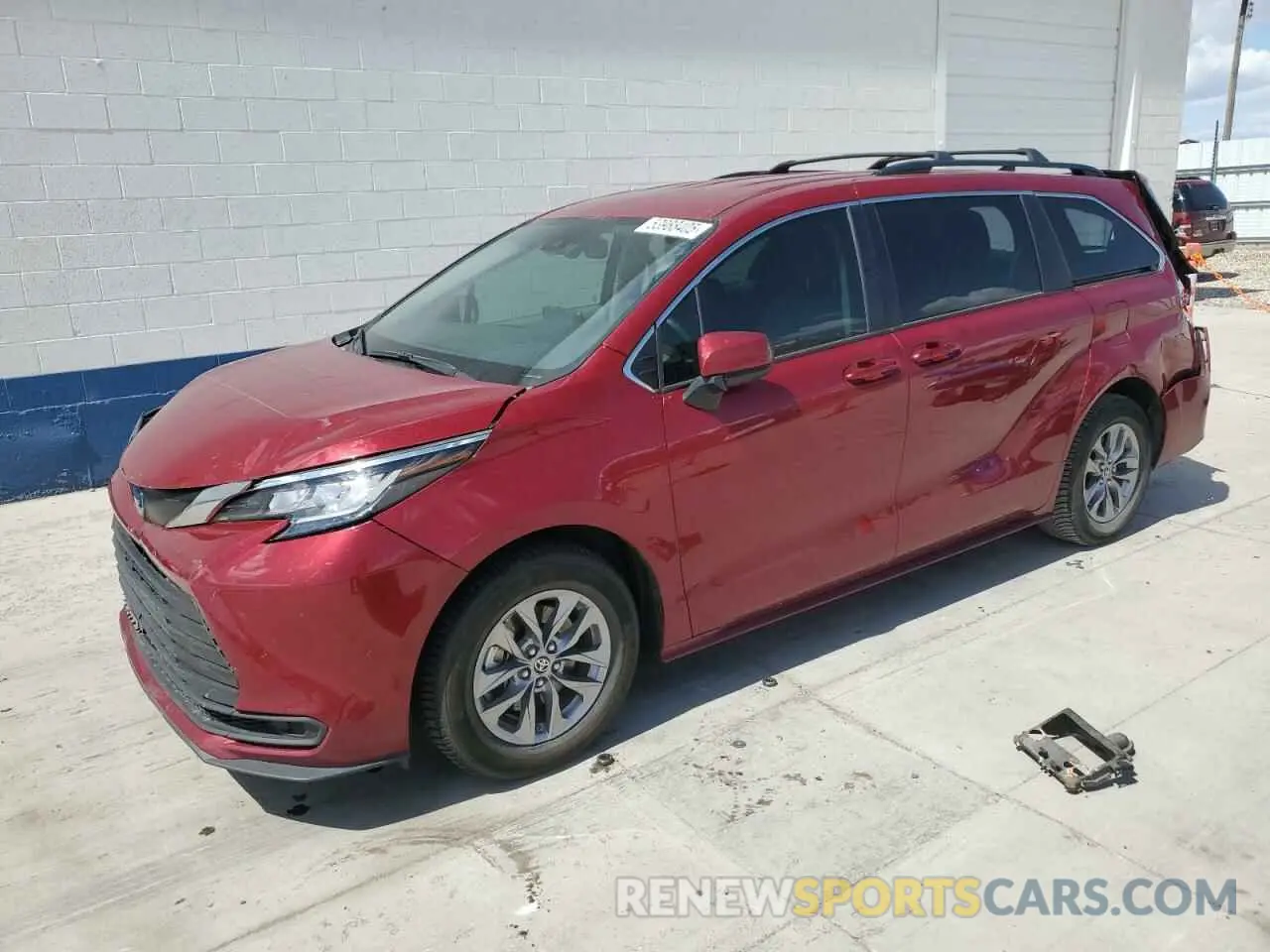 1 Photograph of a damaged car 5TDKRKEC6NS107295 TOYOTA All Models 2022