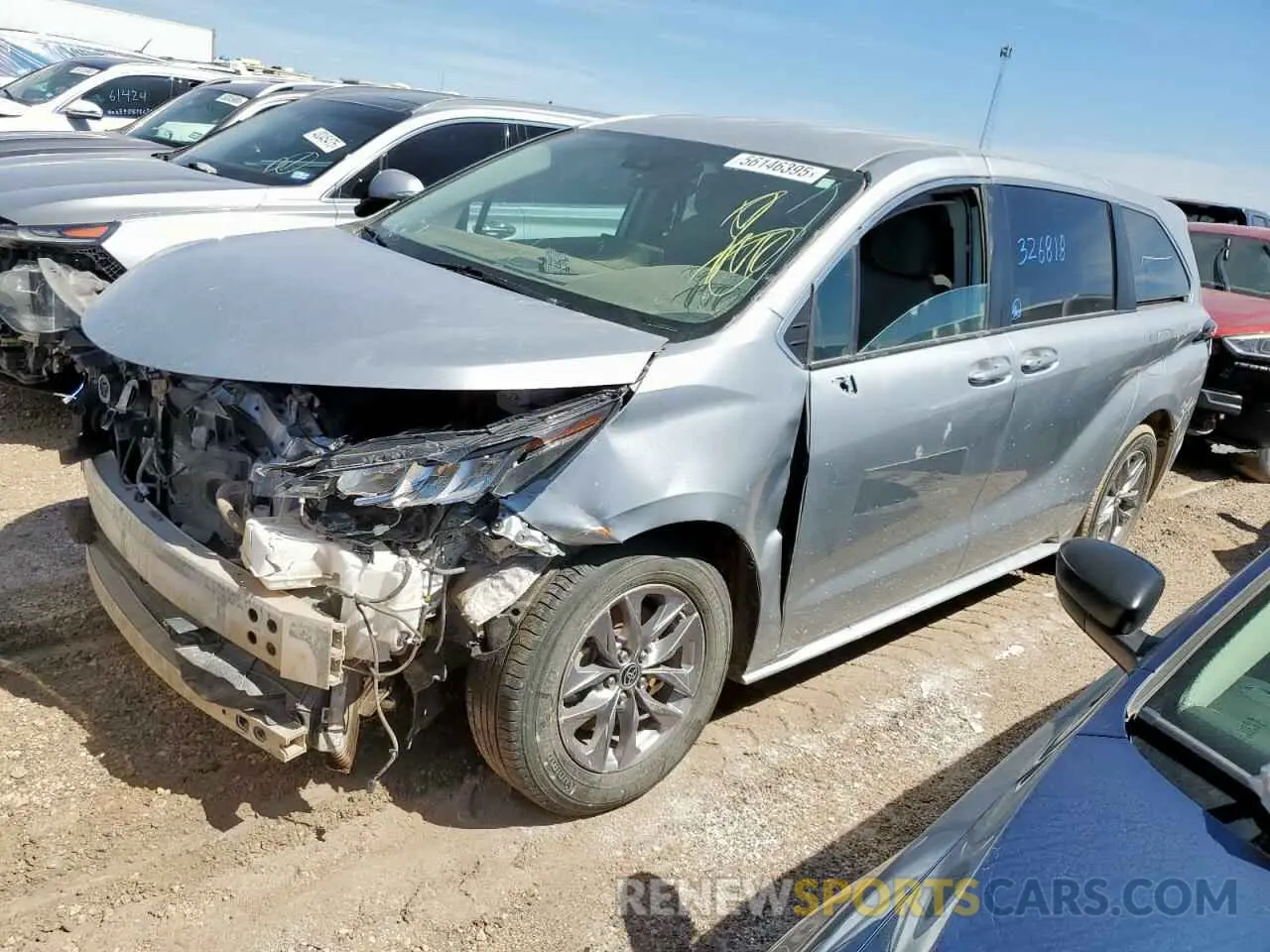 1 Photograph of a damaged car 5TDKSKFC0NS065578 TOYOTA All Models 2022